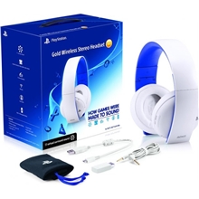 Sony PlayStation Gold Wireless Stereo Headset - WHITE (PS4/PS3/PS Vita)