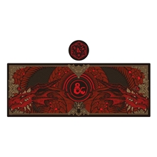 Dungeons and Dragons mouse and keyboard mat + coaster