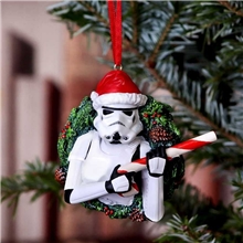 Star Wars Christmas Ornament - Stormtrooper with a Christmas Wreath