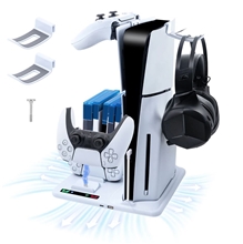 iPlay Multifunctional Cooling Stand for PS5 Slim - White (PS5)
