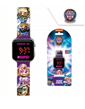 Paw Patrol Mighty Movie LED Watch - pink