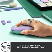 Logitech - Emoji  Pop Mouse - Lilac