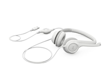 Logitech - H390 Wired Headset - white
