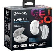 Defender Wireless Stereo Headset TWINS 910 - White