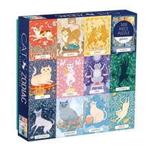 Galison Cat Zodiac Puzzle 500 pieces