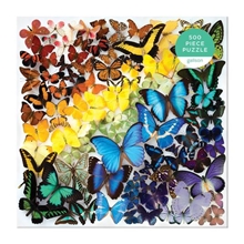 Galison Puzzle Rainbow Butterflies 500 pieces