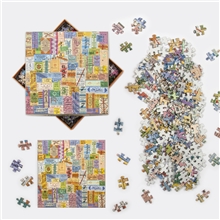 Galison Puzzle Travel Tickets vintage 500 pieces