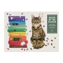 Galison Puzzle set of 2 pcs Queen of the Stacks 650 pieces