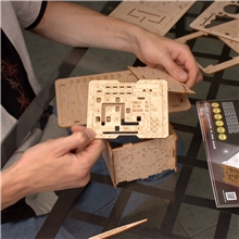 EscapeWelt 3D wooden mechanical brain teaser puzzle Orbital Box