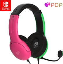 PDP Nintendo Switch Wired Headset LVL40 - Pink/Green