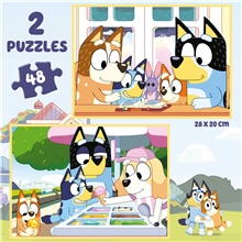 Puzzle Suitcase 2x48 - Bluey