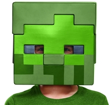 Minecraft plastic face mask: Zombie