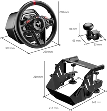 Thrustmaster T128 SimTask Pack - T128 Racing Wheel, Steering Kit Assembly System for Simulator Games (4460264) (X1/XSX/PC)