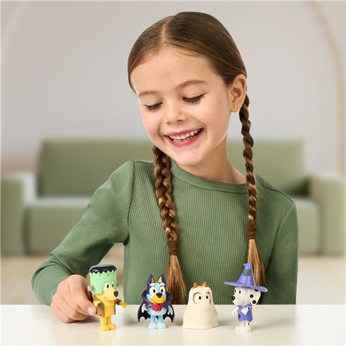 Bluey Figures 4-Pack - Halloween