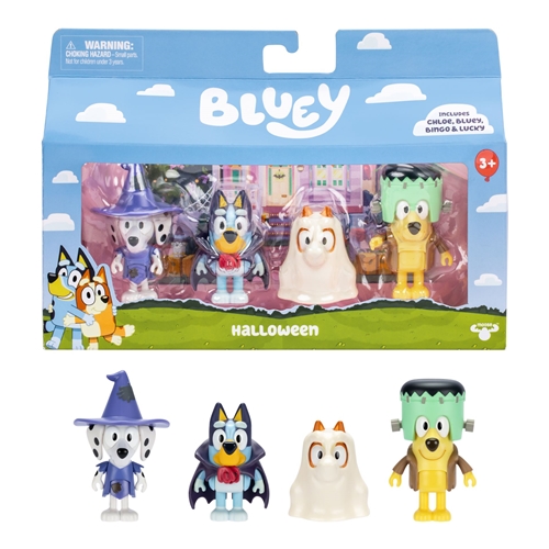 Bluey Figures 4-Pack - Halloween