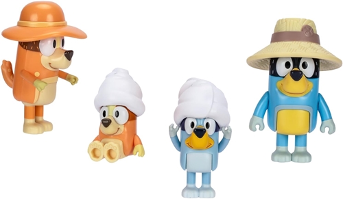 Bluey Figures 4-Pack - Family Tent Trip