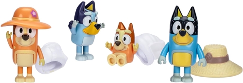 Bluey Figures 4-Pack - Family Tent Trip
