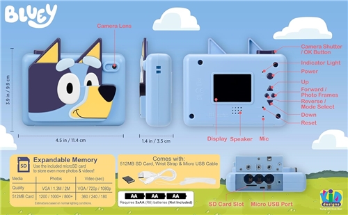 Bluey - Camera with Sound