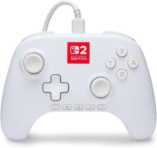 PowerA Advantage - Wired Controller for Nintendo Switch 2 with Lumectra - White (SWITCH 2)