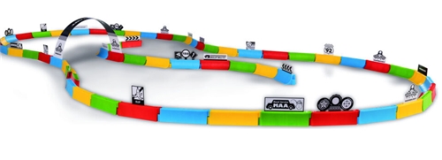 Carrera R/C Mario Kart : Mario & Luigi - 1:50 Tabletop Racing Set