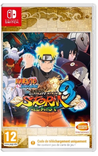 Naruto Shippuden Ultimate Ninja Storm 3 - Full Burst 3 (Code in a Box) + Case - Bundle (SWITCH)