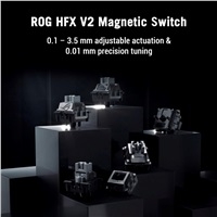 ASUS klávesnice ROG Azoth 96 HE, Mechanická, Bezdrátová, BT, RF 2.4GHz, CZ/SK, černá